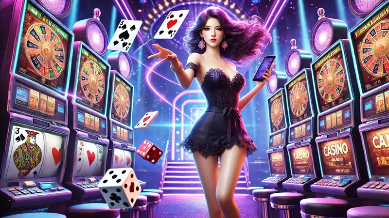 ตัวอย่างวงล้อและสัญลักษณ์ในเกมสล็อต
